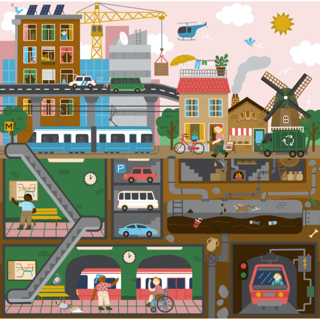 Rolf Puzzels - Puzzel boven en onder de grond - stad