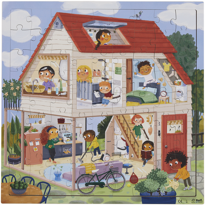Rolf Connect - Puzzel in en om het huis, 81 stukjes