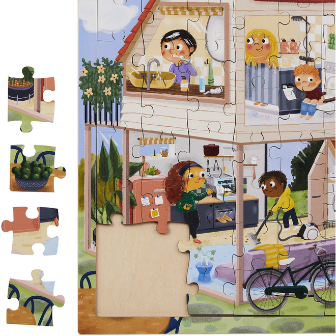 Rolf Connect - Puzzel in en om het huis, 81 stukjes
