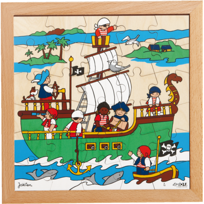 Rolf Puzzels - Puzzel piraten, 30 stukjes