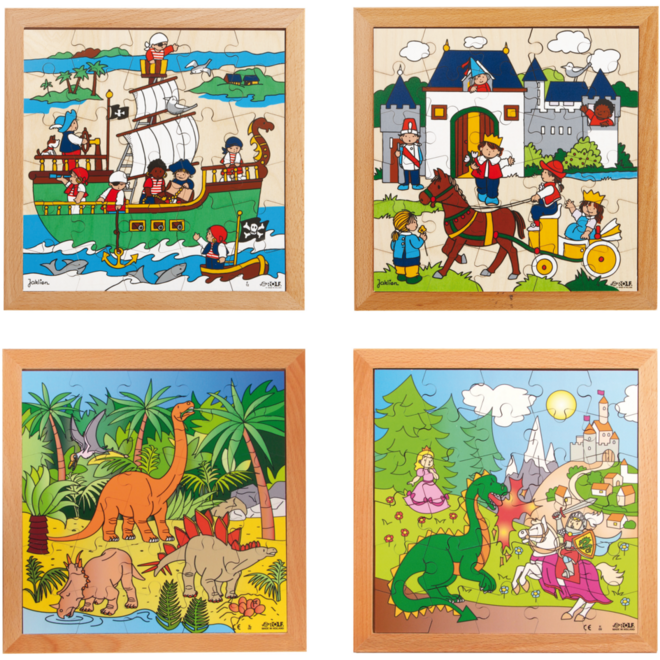 Rolf Puzzels - Puzzelserie 30 delige puzzels (piraten,ridders,dinosaurus en draak)