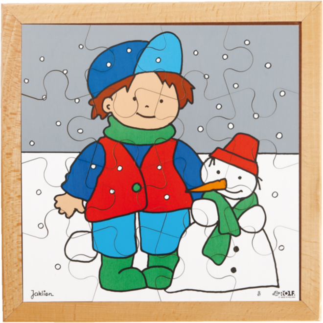 Rolf Puzzels - Puzzel winter, 16 stukjes