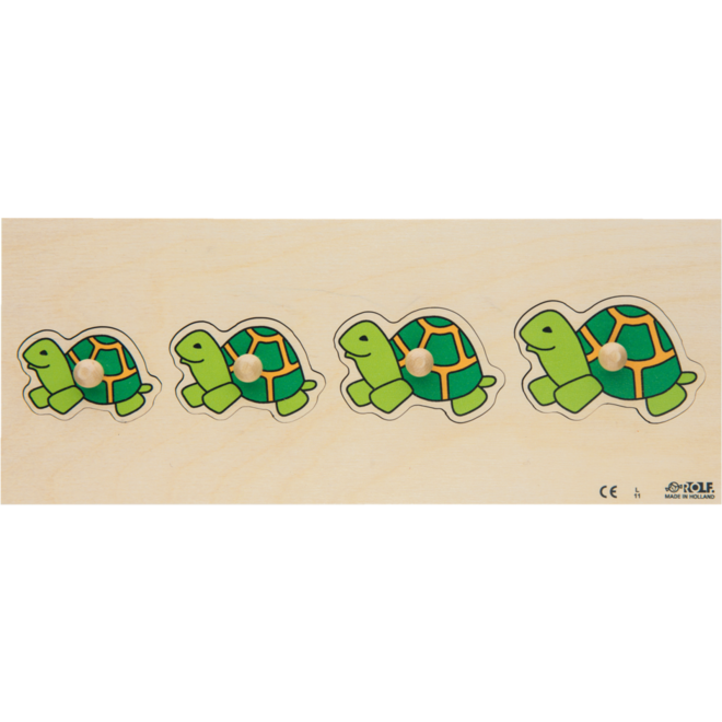 Rolf Puzzels - Inlegplankserie klein-groot dieren