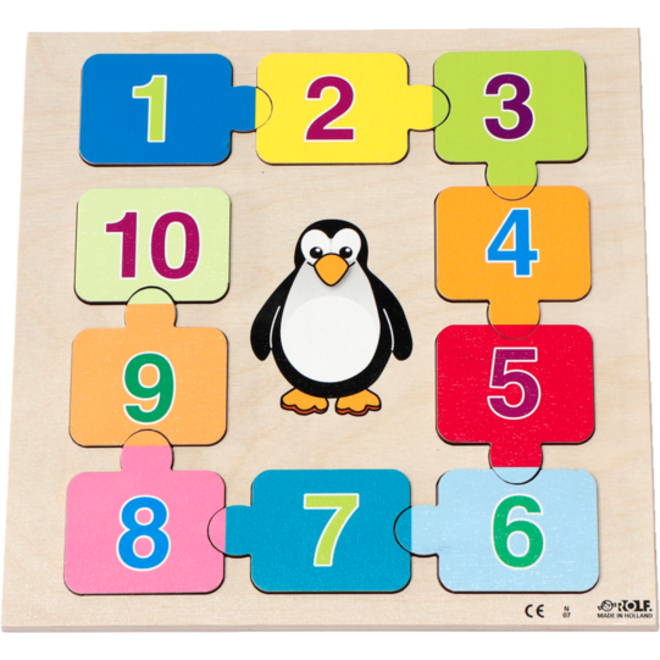 Rolf Puzzels - Reliëf puzzel 10 kleine visjes, 10 stukjes