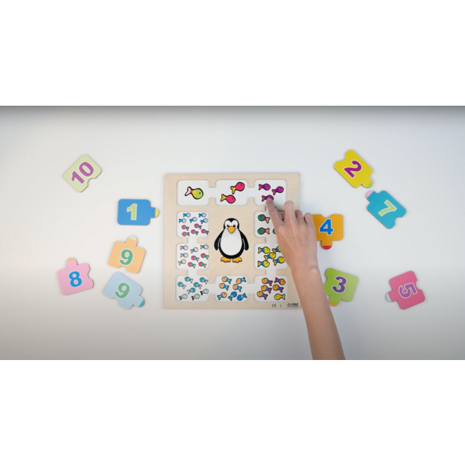 Rolf Puzzels - Reliëf puzzel 10 kleine visjes, 10 stukjes