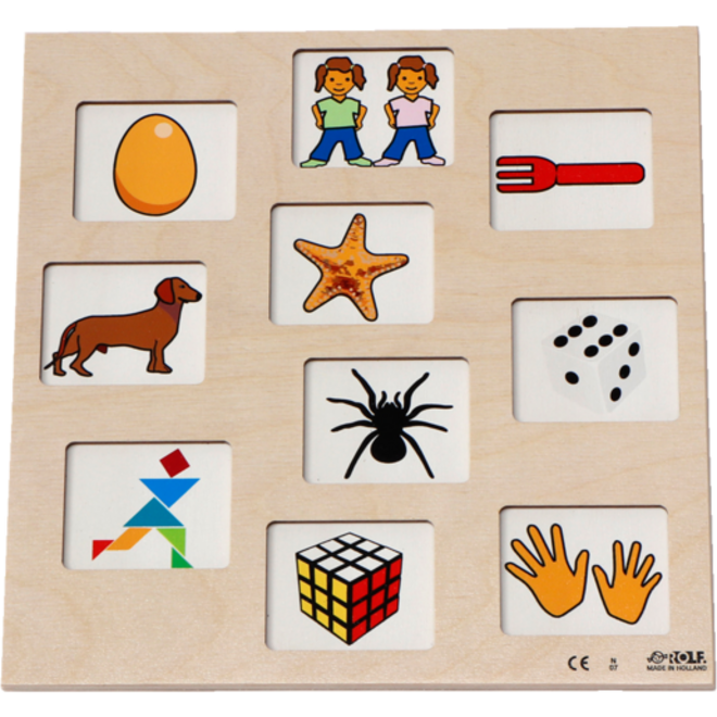 Rolf Puzzels - Reliëf puzzel ontdek het getal, 10 stukjes