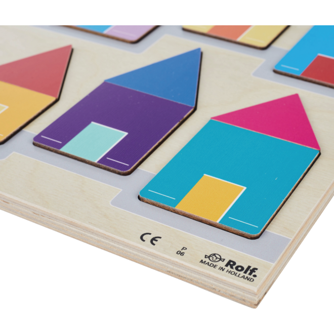 Rolf Puzzels - Reliëfpuzzelserie: ontdek de kleur en grootte, 2 stuk