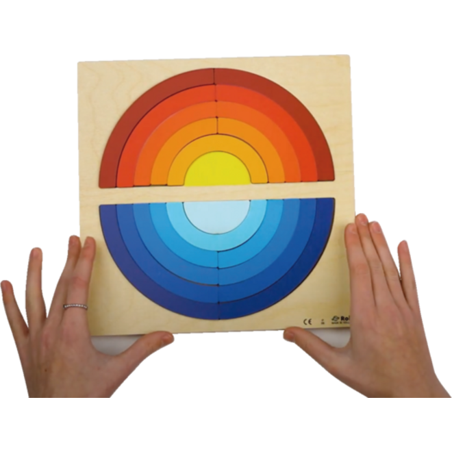 Rolf Puzzels - Reliëfpuzzelserie: ontdek de kleur en grootte, 2 stuk