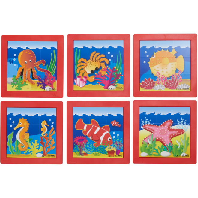 Rolf Puzzels - Puzzelserie zeedieren, kunststof