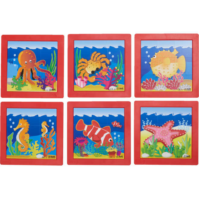 Rolf Puzzels - Puzzelserie zeedieren, kunststof