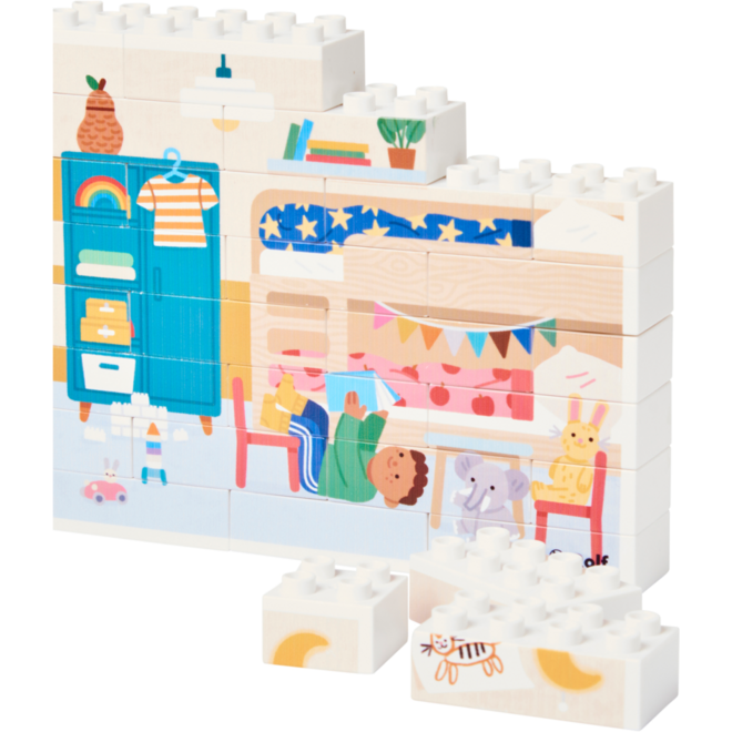 Rolf More - Verticale puzzel Slaapkamer
