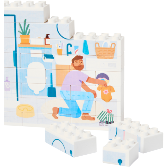 Rolf More - Verticale puzzel Badkamer