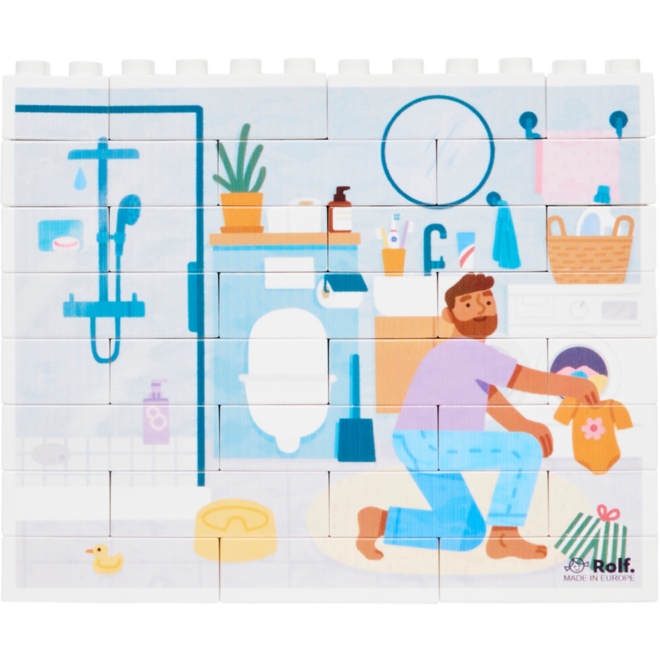 Rolf More - Verticale puzzel Badkamer