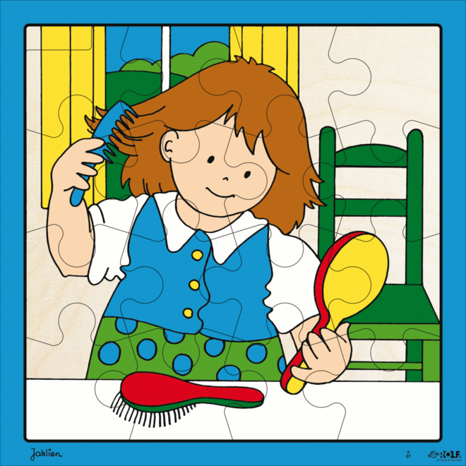 Rolf Puzzels - Puzzel haren kammen, 16 stukjes