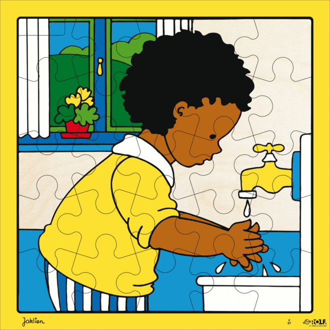 Rolf Puzzels - Puzzel handen wassen, 25 stukjes