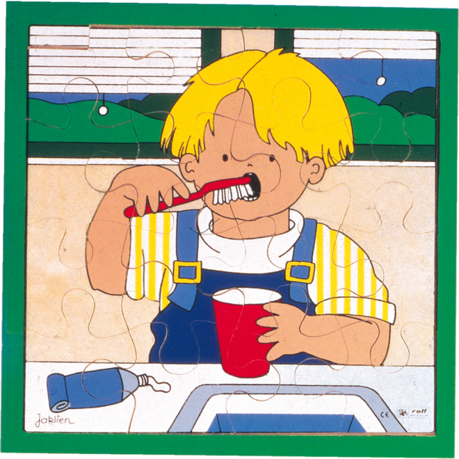 Rolf Puzzels - Puzzel tanden poetsen, 16 stukjes
