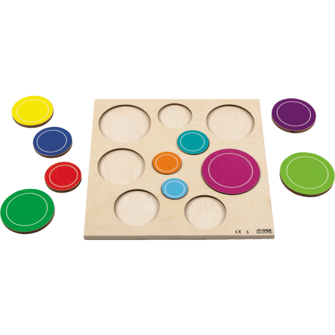 Rolf Puzzels - Reliëfpuzzelserie ontdek de grootte, 2 stuks