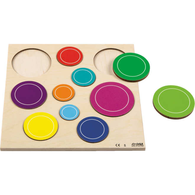 Rolf Puzzels - Reliëfpuzzelserie ontdek de grootte, 2 stuks
