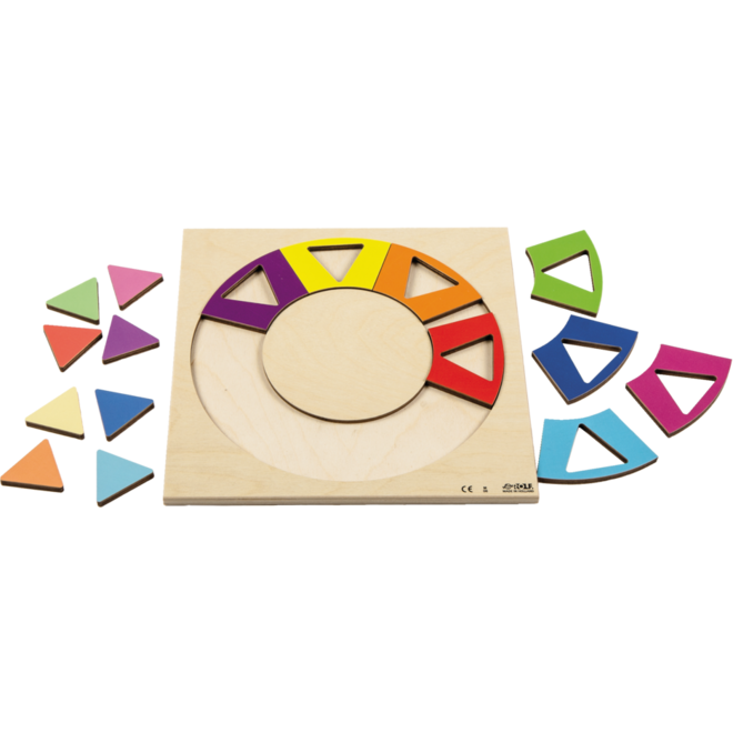 Rolf Puzzels - Reliëfpuzzelserie ontdek de kleur en vorm, 2 stuks