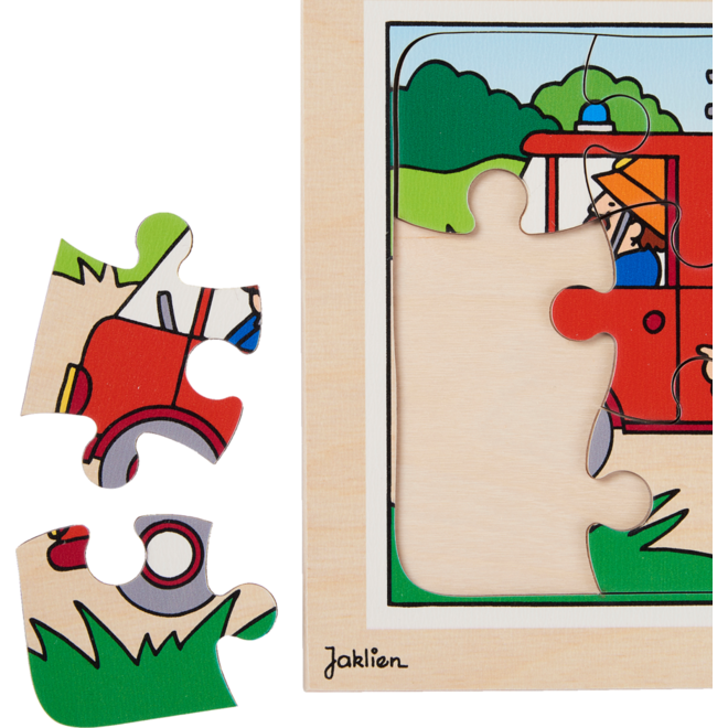 Rolf Puzzels - Puzzelserie transport 1, 12 stukjes per puzzel