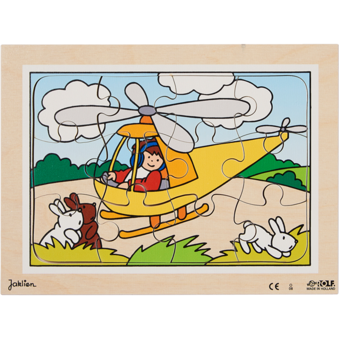 Rolf Puzzels - Puzzelserie transport 1, 12 stukjes per puzzel