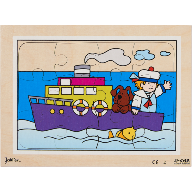 Rolf Puzzels - Puzzelserie transport 1, 12 stukjes per puzzel
