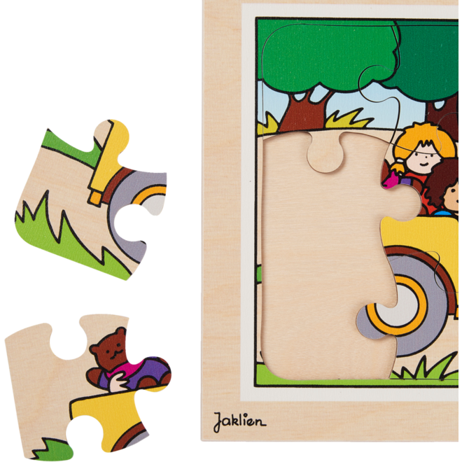 Rolf Puzzels - Puzzelserie transport 2, 12 stukjes per puzzel