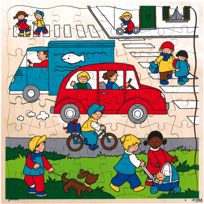 Rolf Puzzels - Puzzel stadsverkeer, 64 stukjes