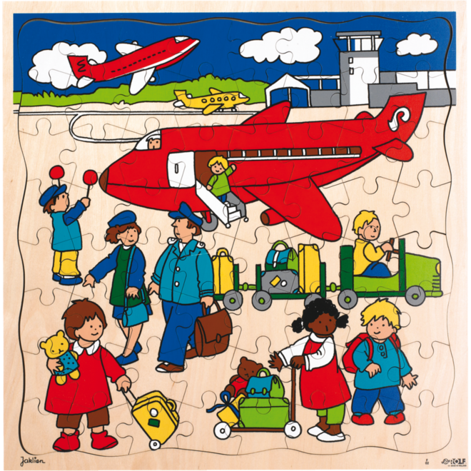 Rolf Puzzels - Puzzel luchthaven, 64 stukjes