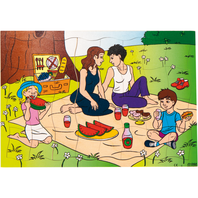 Rolf Puzzels - Puzzel aan het picknicken, 32 stukjes