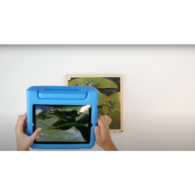 Rolf Connect - Groeipuzzel kikker 28 x 28 cm 4 lagen 86 stukjes