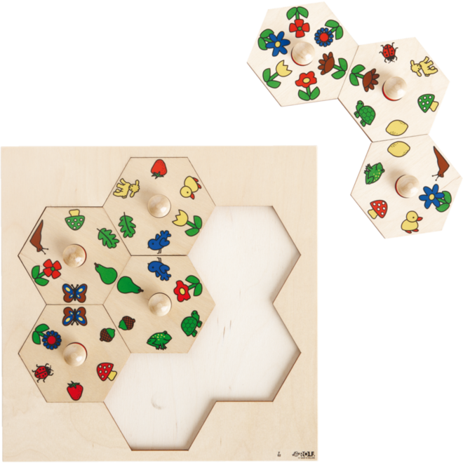 Rolf Puzzels - Carrousel puzzel natuur, 7 stukjes