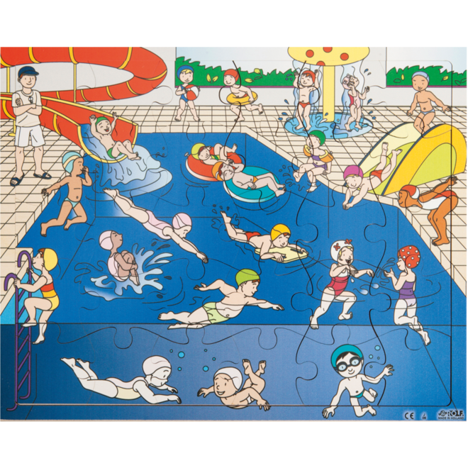 Rolf Puzzels - Puzzel zwembad, 30 stukjes