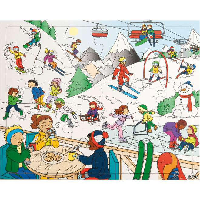 Rolf Puzzels - Puzzel wintersport, 30 stukjes