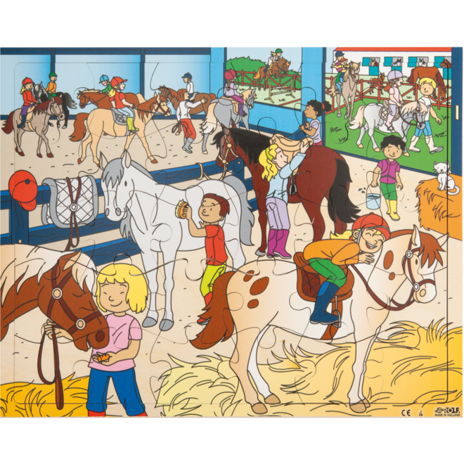 Rolf Puzzels - Puzzel paardrijden, 30 stukjes
