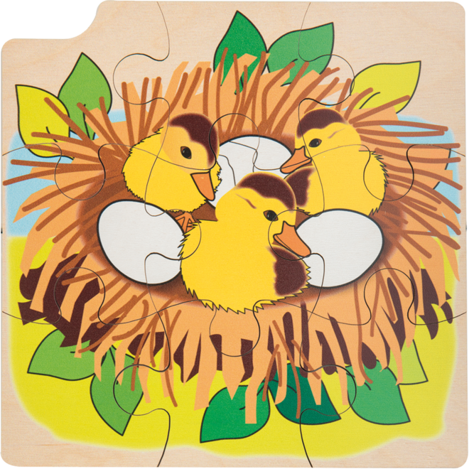 Rolf Puzzels - Groeipuzzel eend, 4 lagen, 36 stukjes