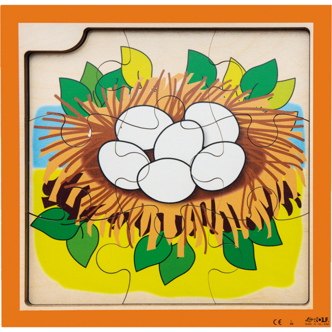 Rolf Puzzels - Groeipuzzel eend, 4 lagen, 36 stukjes