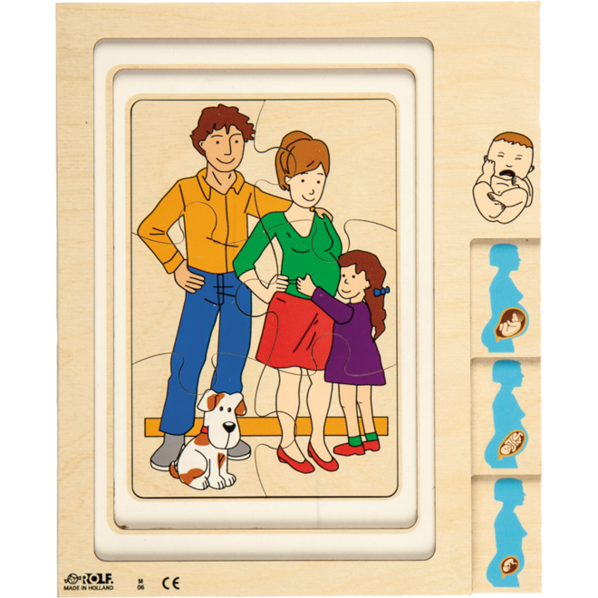 Rolf Puzzels - Groeipuzzel moeder en baby, 42 stukjes