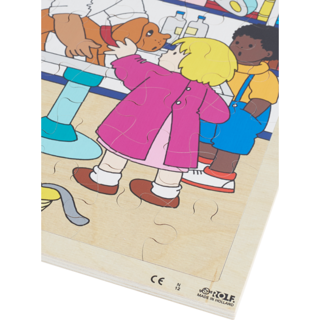 Rolf Puzzels - Puzzel dierenarts, 64 stukjes