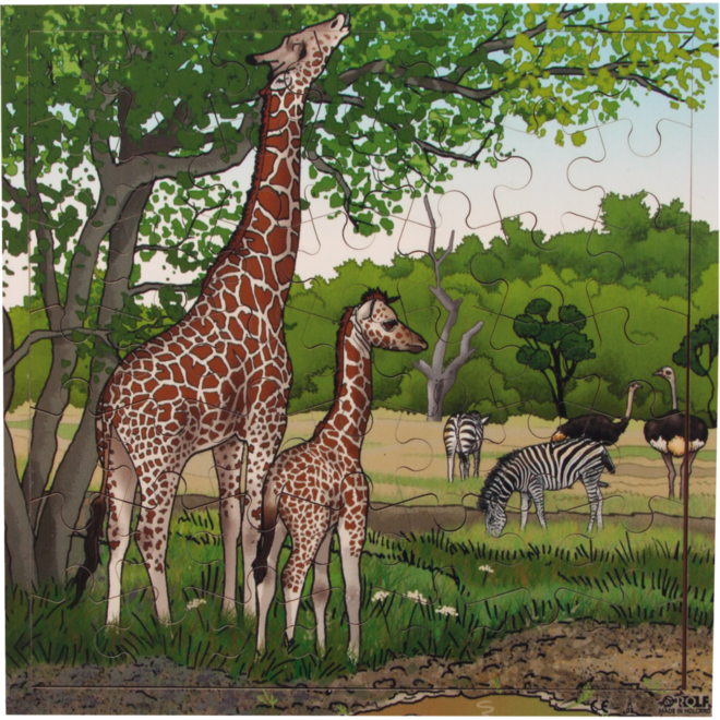 Rolf Puzzels - Puzzel giraffen, 49 stukjes