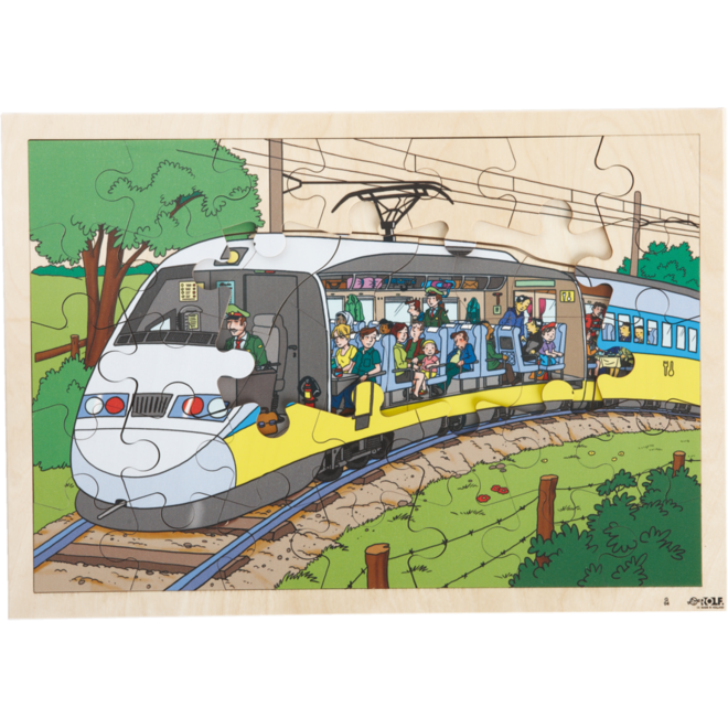 Rolf Puzzels - Inkijkpuzzel trein, 60 stukjes