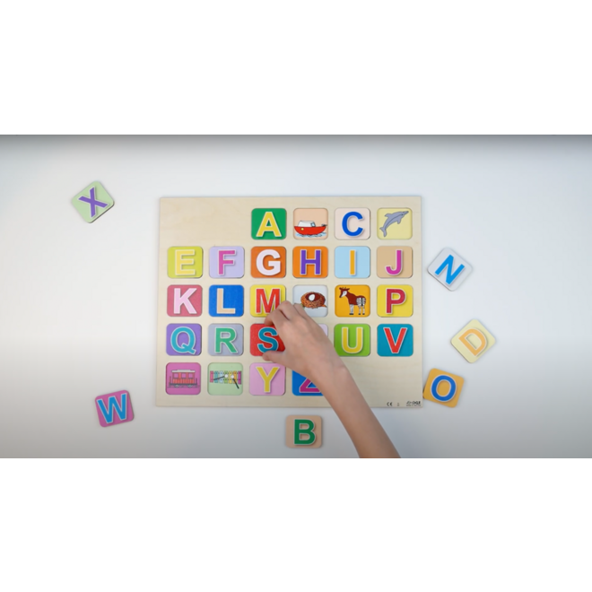 Rolf Puzzels - Puzzelserie van de a-Z spellen (kleine en grote letters), 2 stuks