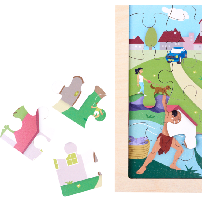 Rolf Puzzels - Groeipuzzel van toen tot straks, 86 stukjes