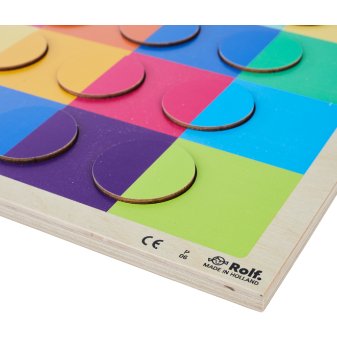 Rolf Puzzels - Reliëfpuzzel kleurenduo’s, 12 stukjes