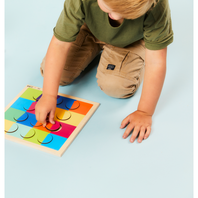 Rolf Puzzels - Reliëfpuzzel kleurenduo’s, 12 stukjes