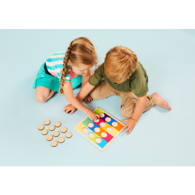 Rolf Puzzels - Reliëfpuzzel kleurenduo’s, 12 stukjes