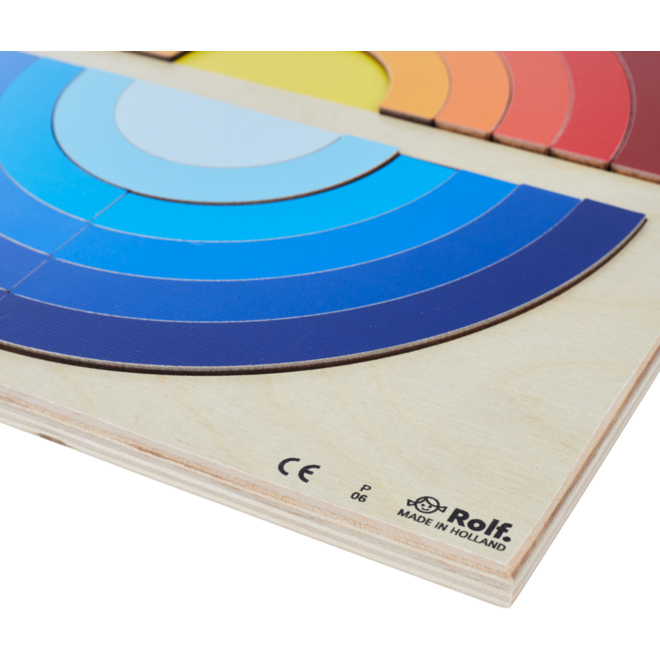 Rolf Puzzels - Reliëfpuzzelserie: ontdek de kleur en grootte, 2 stuk