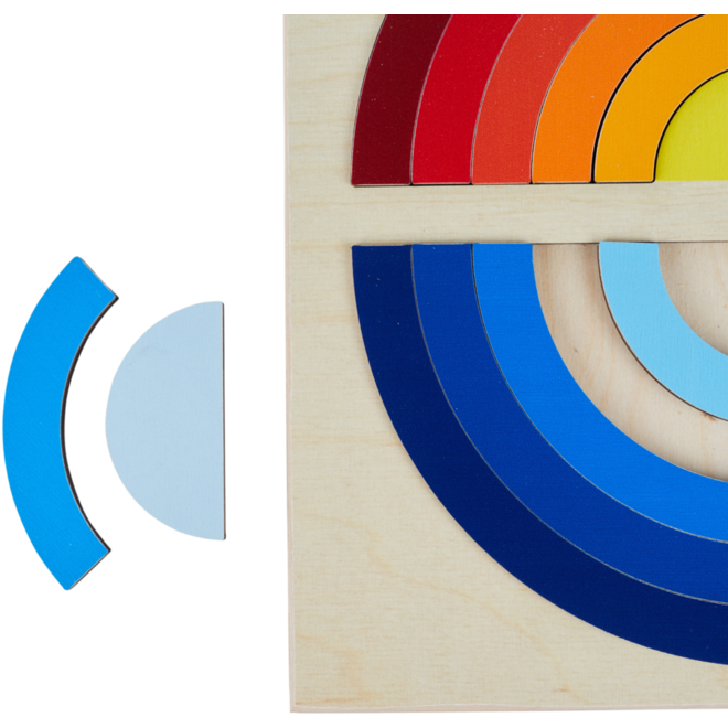 Rolf Puzzels - Reliëfpuzzelserie: ontdek de kleur en grootte, 2 stuk
