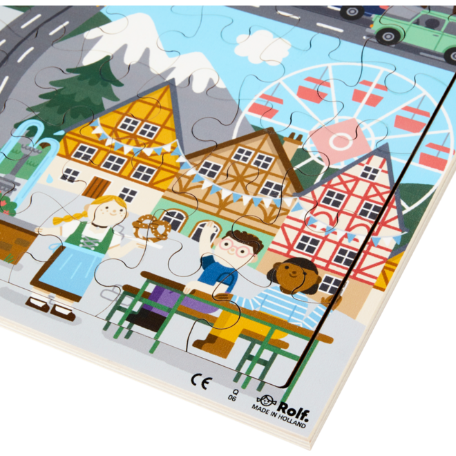 Rolf Puzzels - Puzzel landen Duitsland, 81 stukjes
