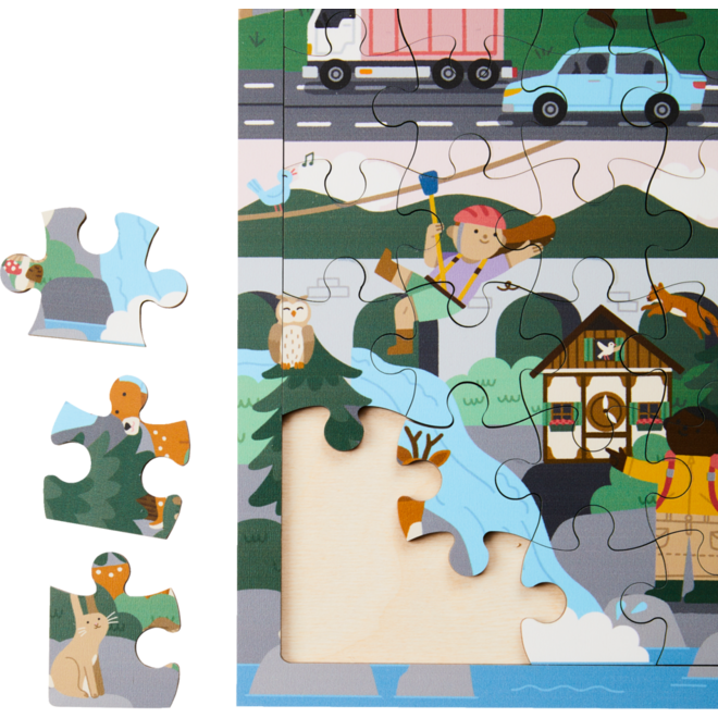 Rolf Puzzels - Puzzel landen Duitsland, 81 stukjes